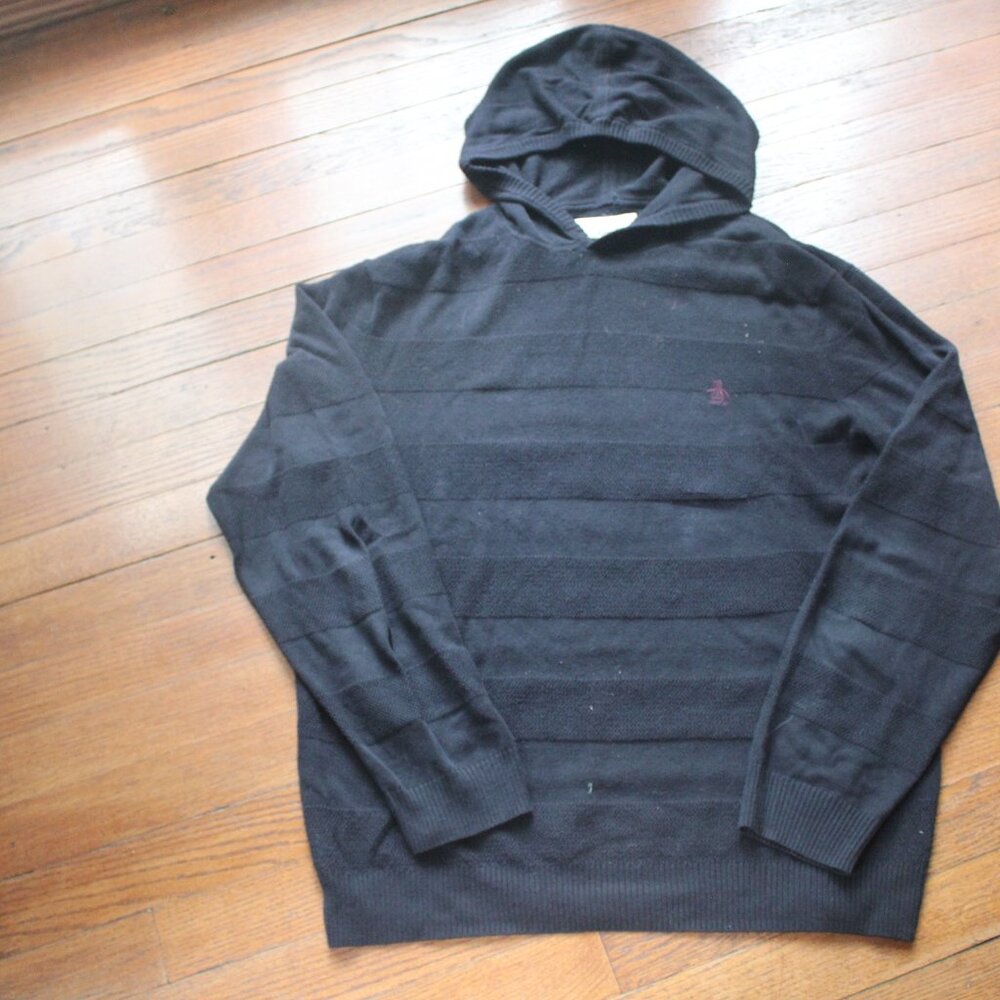 Penguin brand mens black sweater